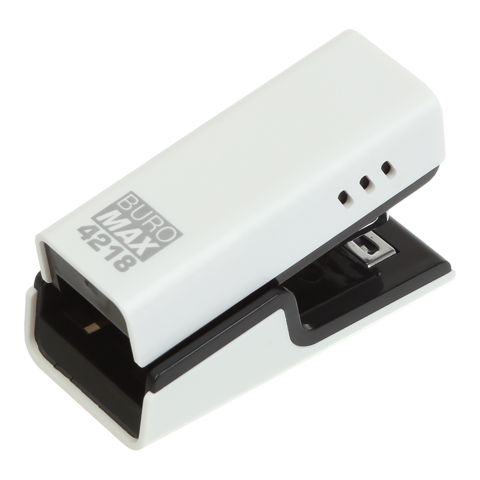 Степлер пластиковий ,20арк., міні (скоби №24; 26), білий, BM.4218-12 BUROMAX